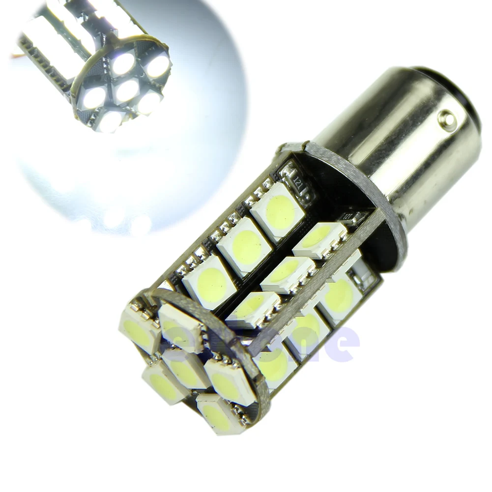 

White 1157 30 LED 5050 SMD Bright Car Error Free Canbus Turn Signal Light Bulb