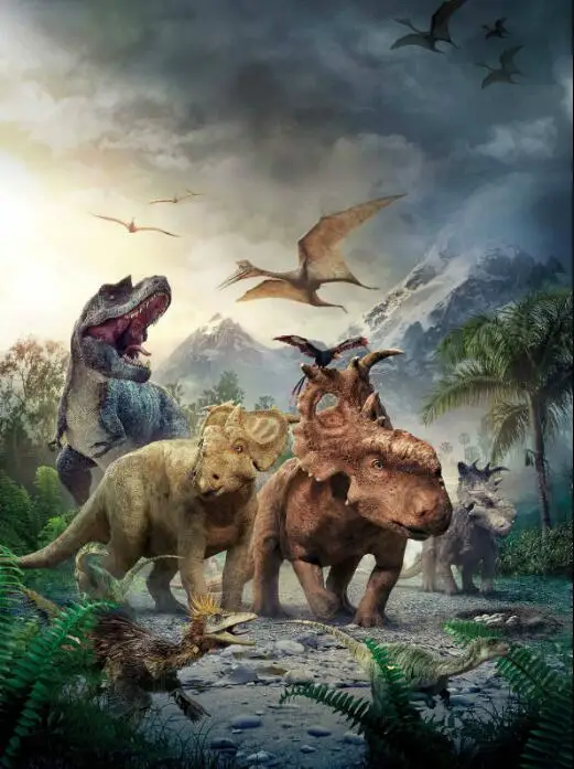 

Walking With Dinosaurs Giant SILK POSTER Decorative painting 24x36inch
