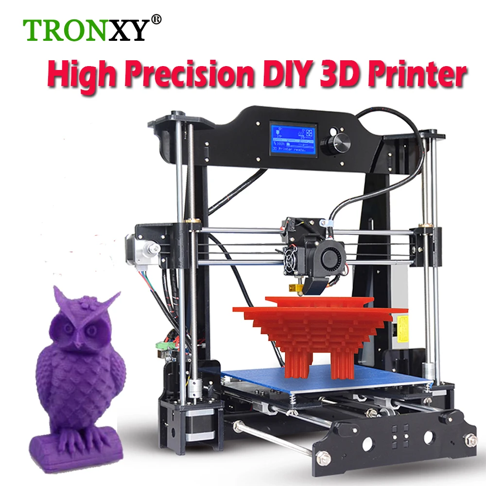 0 4mm High Precision 3D Printer Kit DIY Reprap Prusa i3 Aluminium Large Print Size 3D
