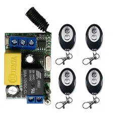 AC220V 1CH 10A радио Управление; RF Беспроводной реле дистанционного Управление переключатель 315 МГц, 433 МГц овальная форма передатчик + приемник