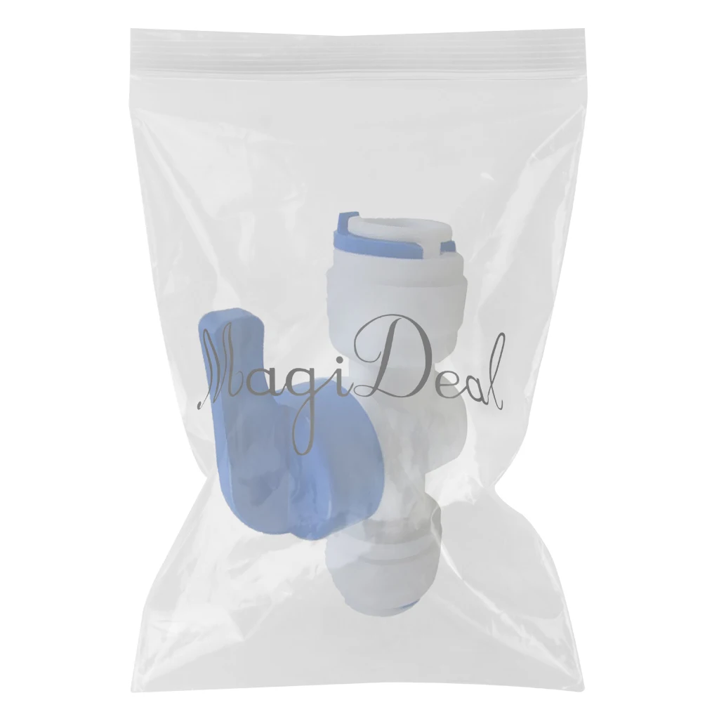 3/8'' OD Tube Ball Valve Quick Connect Shut Off for RO Water Reverse Osmosis