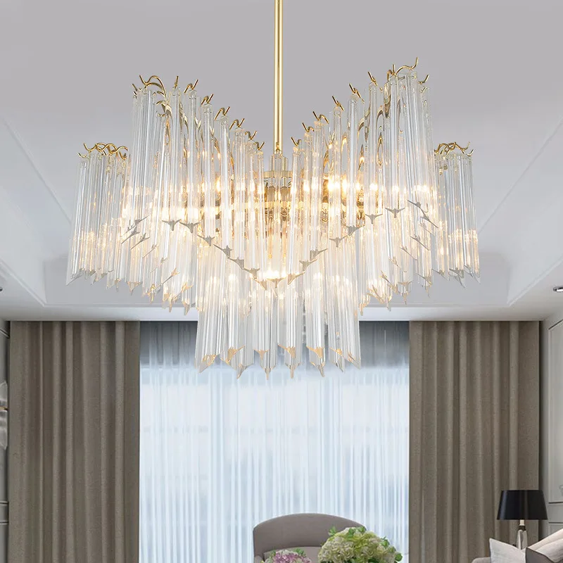 

Modern crystal LED pendant lights luxury living room dinning room lighting Pentagram Iron bedroom hanging lights fixtures