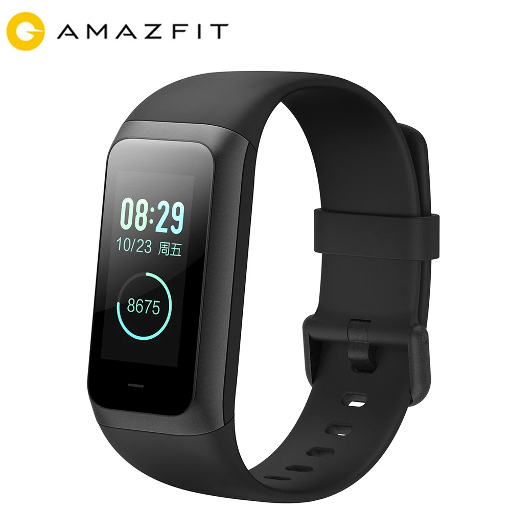 

HUami AMAZFIT Cor2 Smart Bracelet IPS Color Screen Heart Rate Sport Mode 5ATM Waterproof Smartband Wristband Global Version