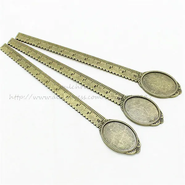 5 шт./лот античная бронза линейка из металлического сплава закладки 18*25 мм Цветок