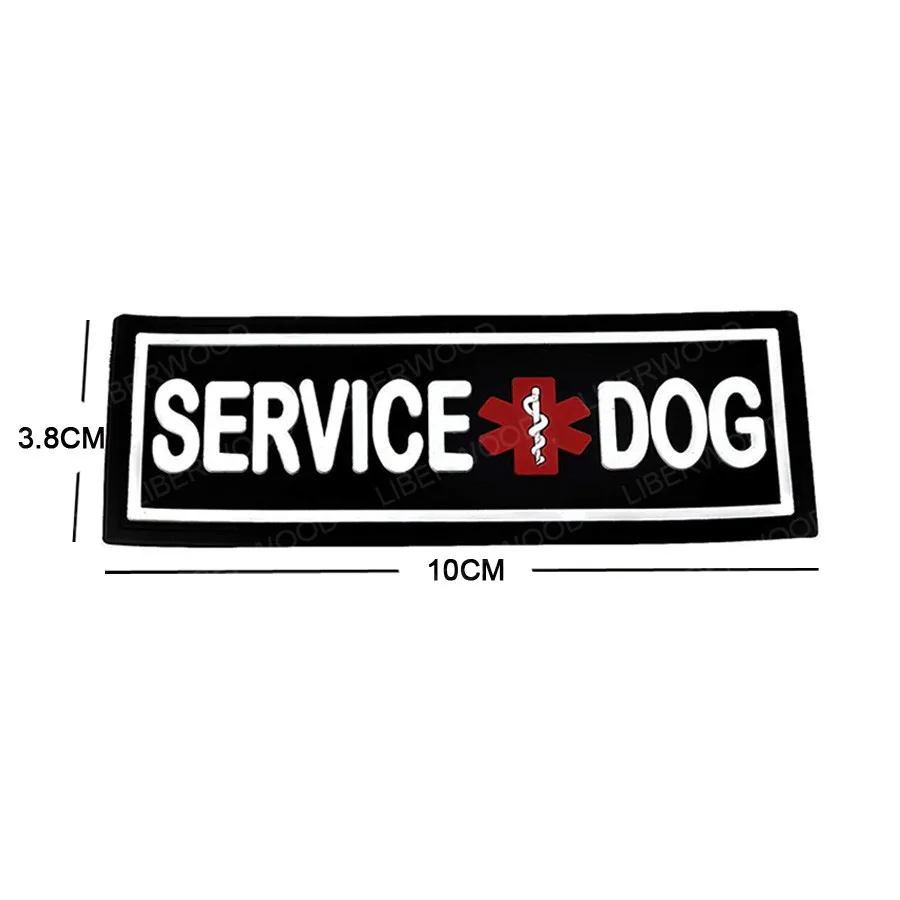 Служба безопасности собаки полиции ПВХ патч Pet ESA медицинские пластыри для жгут и жилет съемный 3D резиновый патч для рабочих собак