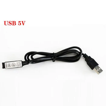 

USB 5V LED Mini RGB Controller 3-key Led Controller for Strip Lamp 10pcs