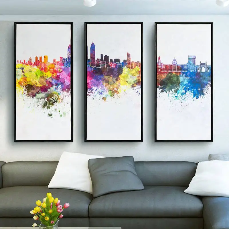 Модная Современная Гостиная cuadros decoracion картина маслом холст Настенная Mirage