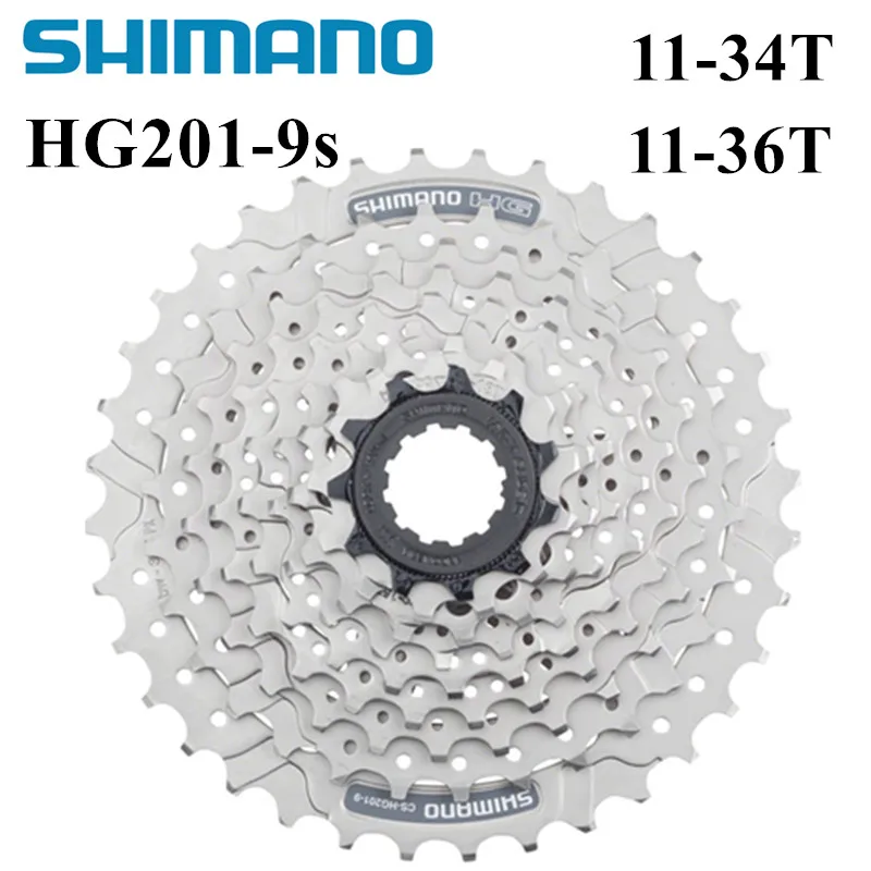 SHIMANO кассета HG201-9 кассета для горных велосипедов Sprocke 11-36T MTB велосипед свободного хода