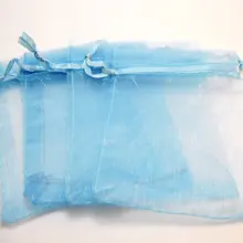 100 шт./лот цвет небесно-синий цвет органзы Сумки 30x40 см свадебный подарок мешок ювелирные изделия и чехлы