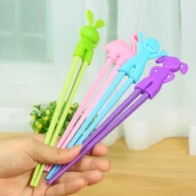 Модные Нежные 3 пары разных цветов разные стили обучение дети взрослые обучение Мультяшные палочки для еды помощник Лидер продаж