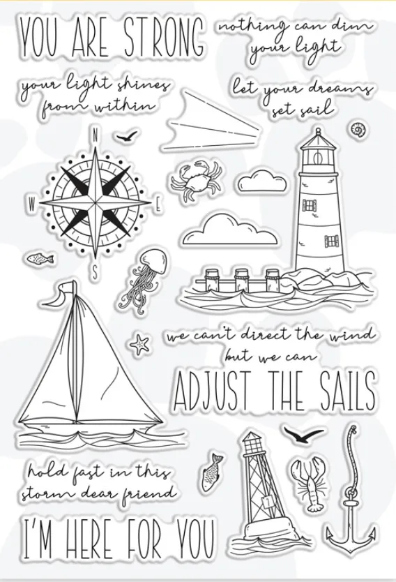 

Travel stamp Clear Stamp for Scrapbooking Transparent Silicone Rubber DIY Photo Album Decor 906