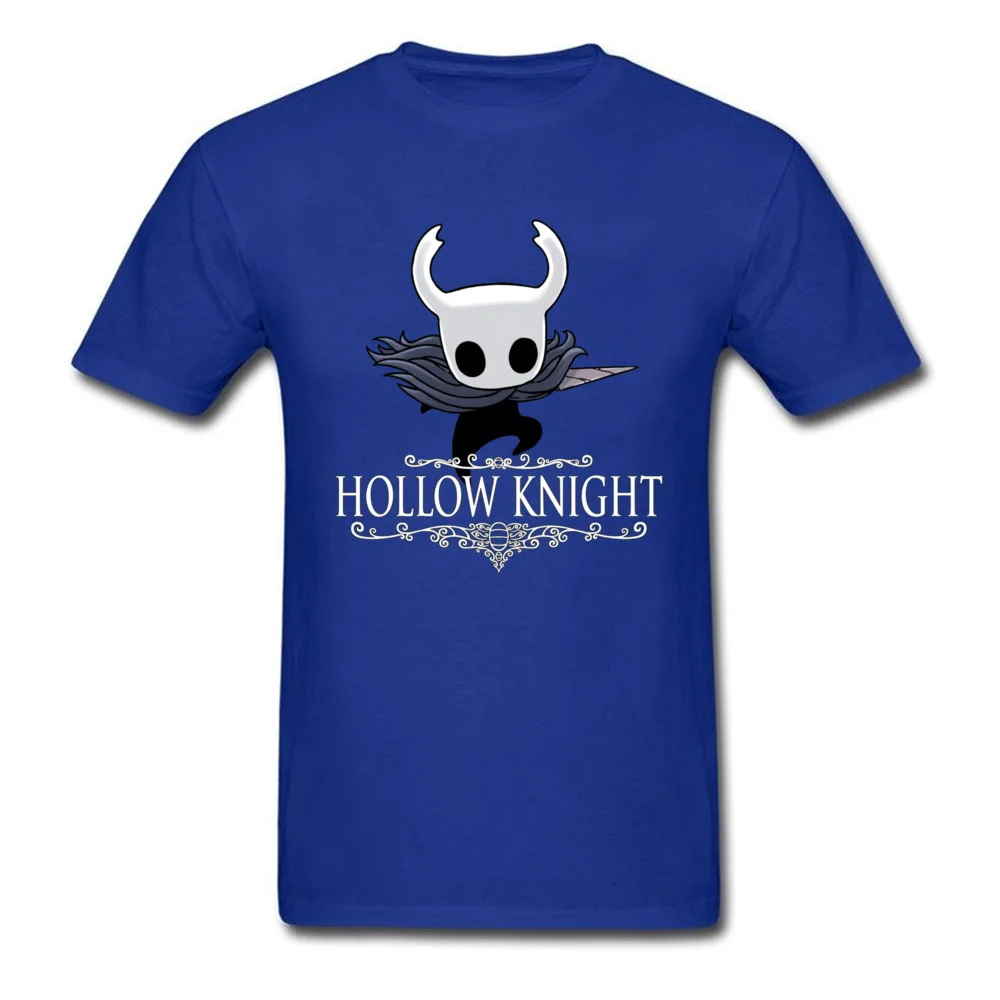 Hollow Knight 18603 O Neck Top T-shirts Summer Fall Tops T Shirt Short Sleeve Company 100% Cotton Summer Tops Tees Normal Men Hollow Knight 18603 blue