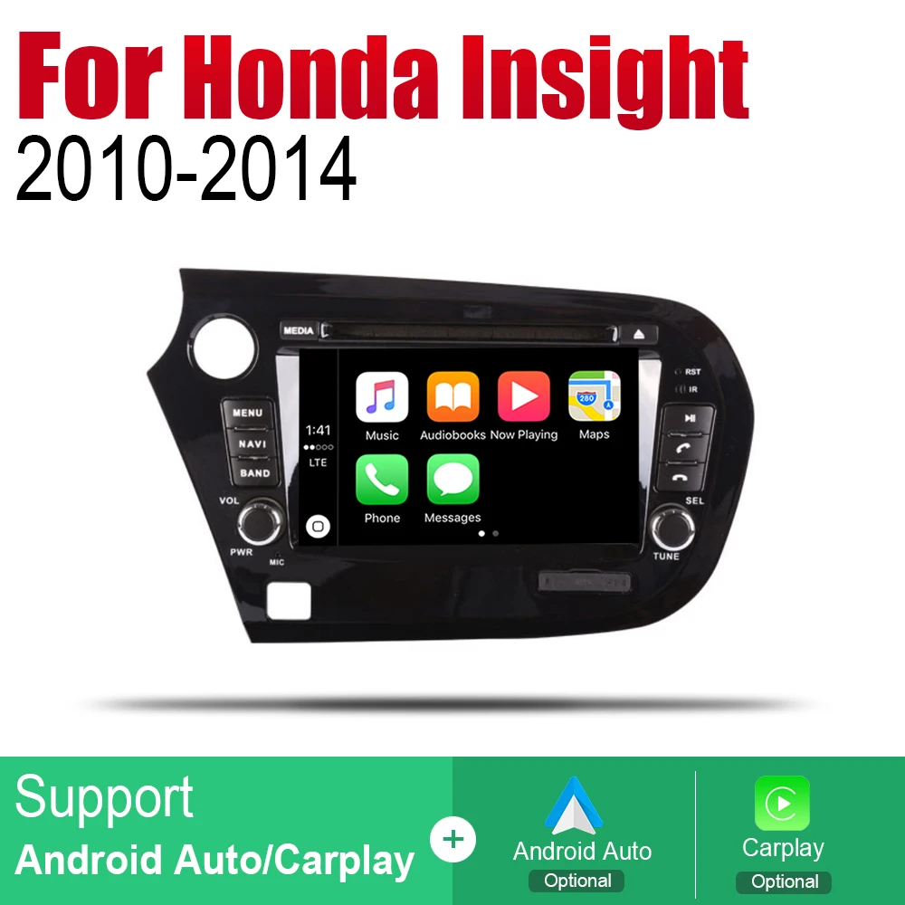 Android 2 Din Авто Радио DVD для Honda Insight 2010~ Автомобильный мультимедийный плеер gps навигационная система Радио стерео