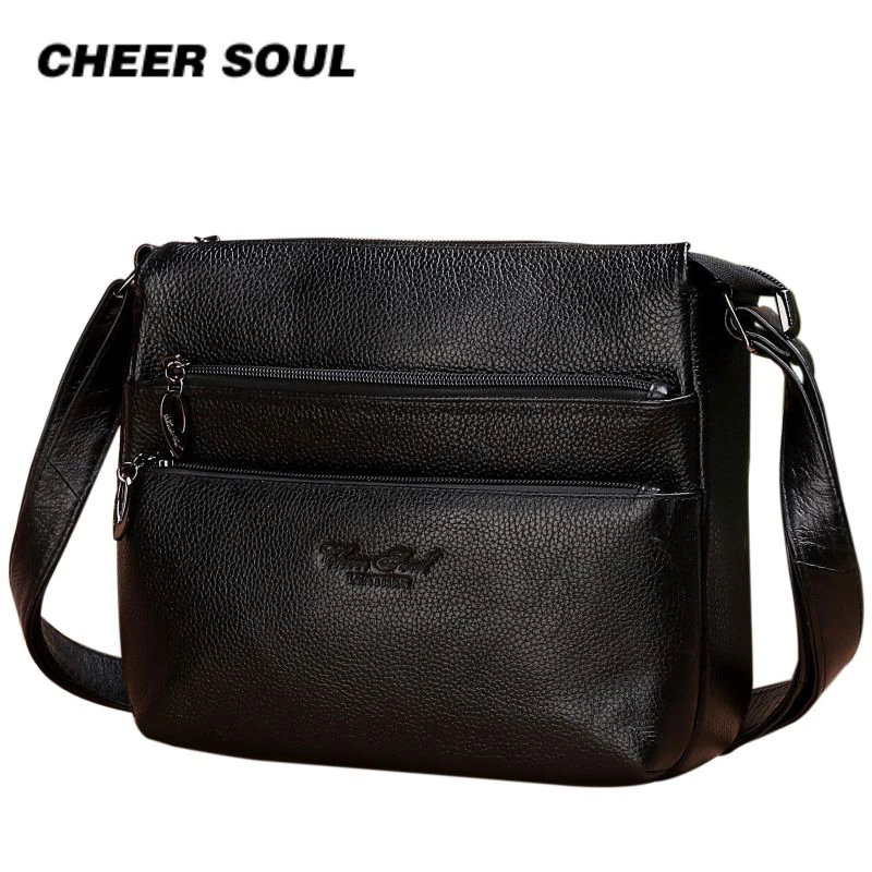 Женская сумка Кроссбоди Cheer Soul брендовая дизайнерская из натуральной кожи Модная