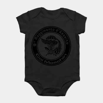 

Baby Onesie Baby Bodysuits kid t shirt New Tee Shirt Shirt Emblem with Parachute Low Visibility Army Italy Summer Cotton