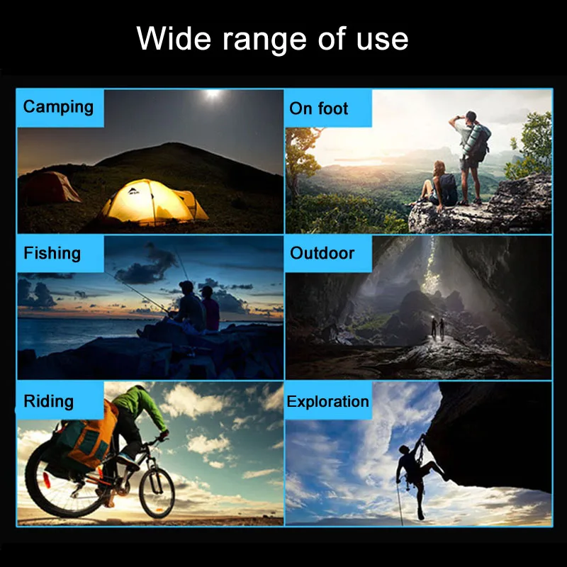 

COB LED Headlight USB Power Rechargeable Torch 18650 Battery Waterproof Headlamp for Hunting Fishing DAG-ship