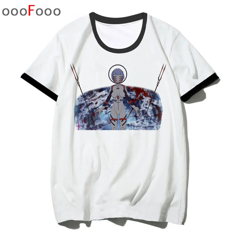 Футболка Evangelion ATTACK ANGEL, Мужская футболка EVA, топ с круглым вырезом, летняя футболка с рисунком для мужчин, мужская/wo Мужская футболка в стиле хип-хоп