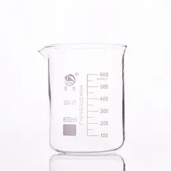 Стакан в форме, Ёмкость 600 мл, внешний диаметр = 96 мм, высота = 127 мм, лабораторный стакан