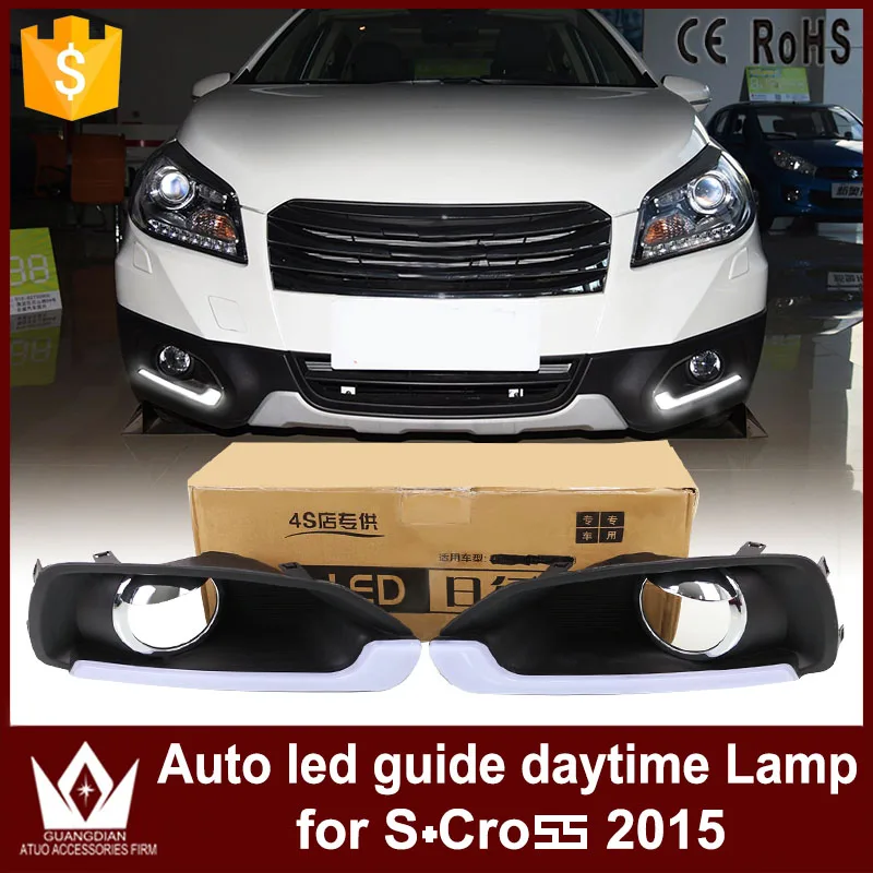 

GuangDian 1 Set New Car Flashing LED DRL Daytime Running Light Daylight Kit Waterproof For Suzuki S-Cross S cross 2014 2015 2016