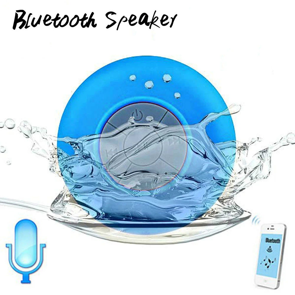 

Wireless Speaker Mini Bluetooth Speaker Portable Waterproof Shower Mini Speakers for phone MP3 Bluetooth Receiver Hand Free Car