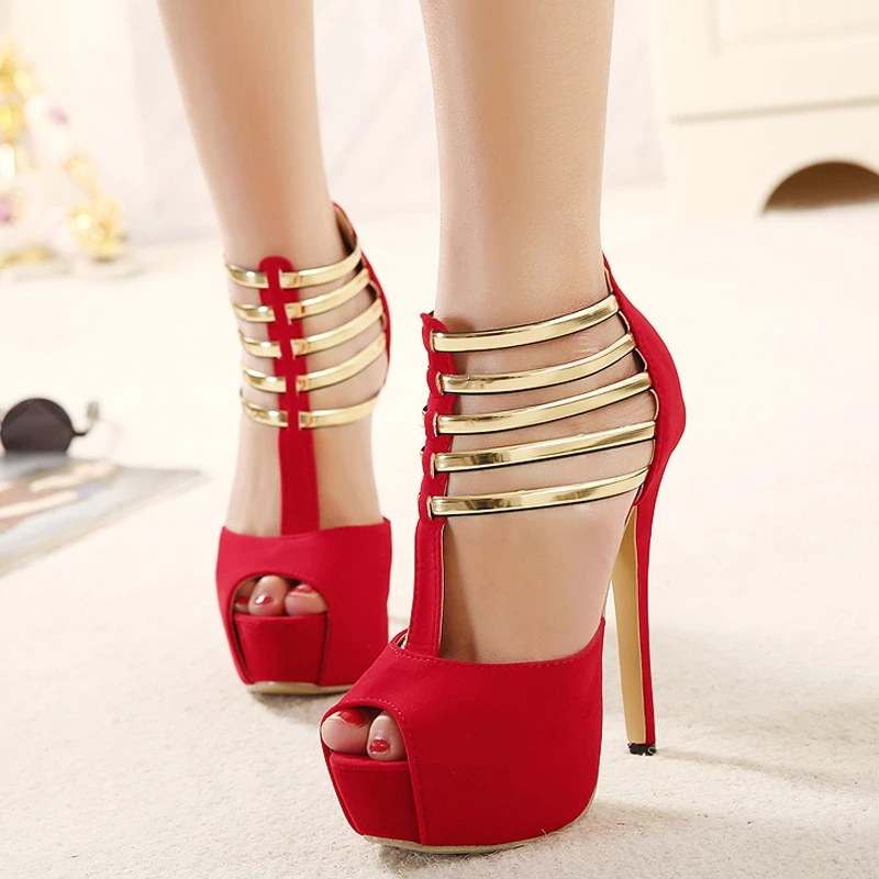 red shoes women's heels