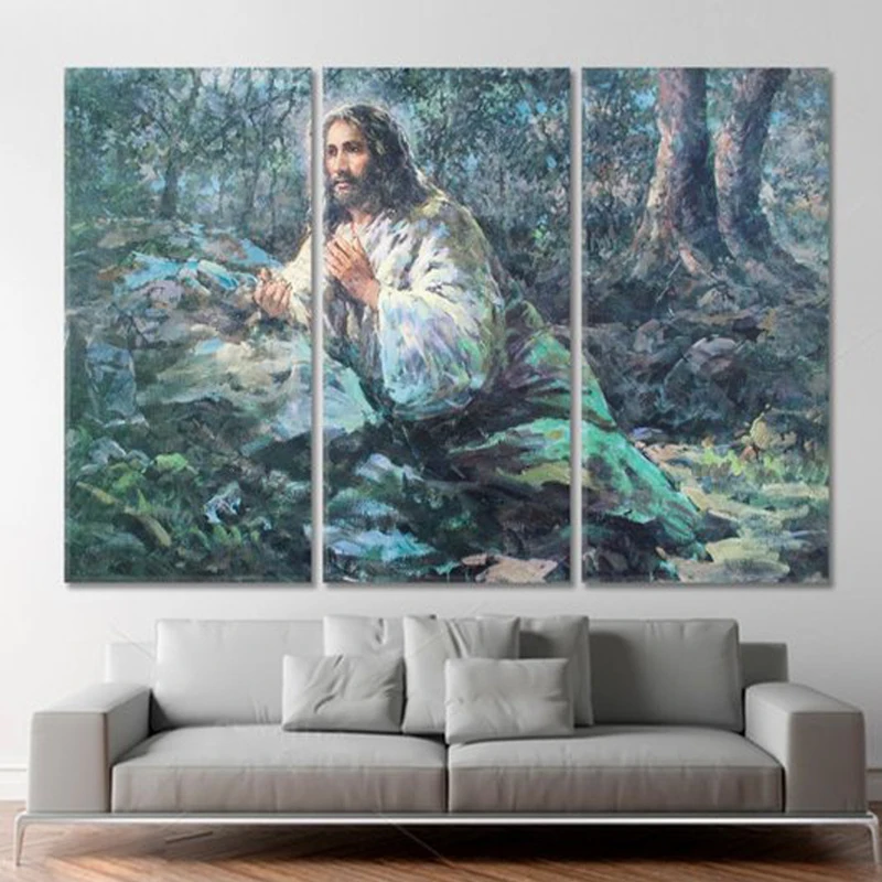

Full Square Drill 5D DIY Diamond Painting 3pcs/set"Jesus religion" 3D Embroidery Cross Stitch Mosaic Home Decor
