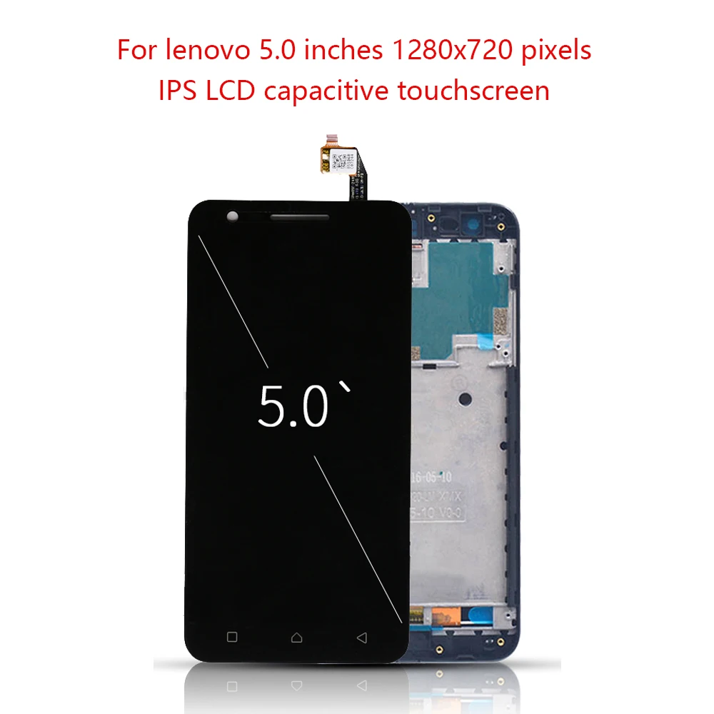 

Original 5.0" Display For LENOVO Vibe C2 LCD Touch Screen Frame Digitizer For Lenovo Vibe C2 Display Replacement C2 K10a40 LCD