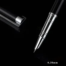 Stationery Promotion Jinhao 126 Luxury Metla Gift Pen 0.38mm Extra Fine Nib Fountain Pen Black Silver Ink Pens Christmas Gift Stationery Promotion Jinhao 126 Luxury Metla Gift Pen 0.38mm Extra Fine Nib Fountain Pen Black Silver Ink Pens Christmas Gift