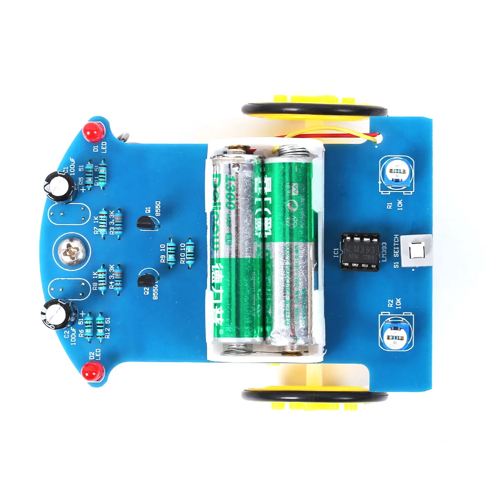 D2-1 D2-6 C51 DIY Набор интеллектуальная линия слежения умный автомобиль набор 51 MCU Электронный патруль автозапчасти DIY отслеживающая машина