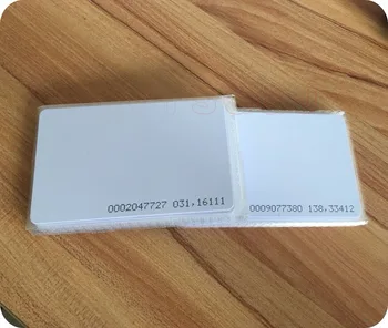 

1000pcs/lot TK4100/EM4100 blank EM ID Card Thin Pvc RFID 125KHz 18000-2 Smart Card Access Control Time Attendance