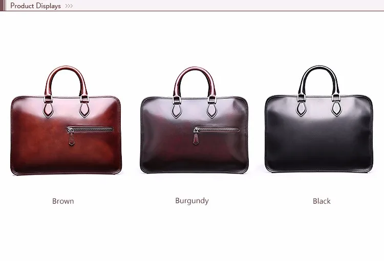 Berluti Un Jour Venezia Leather Briefcase three colors