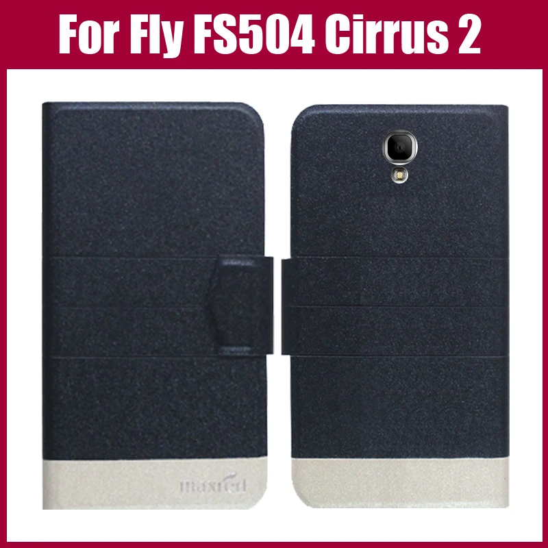Чехол Fly fs505 Cirrus 2 новинка 5 цветов модный ультратонкий кожаный защитный
