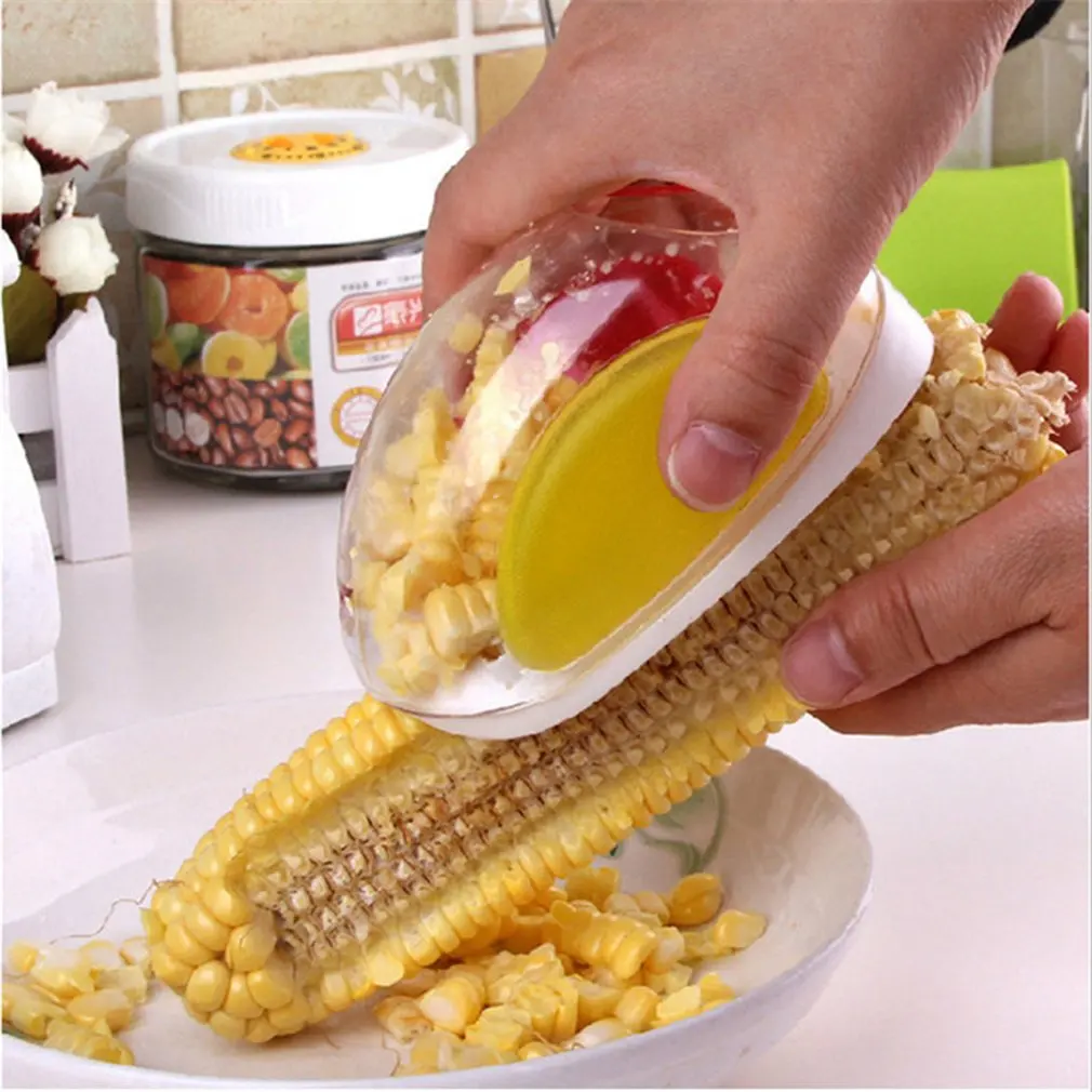 

Portable Size Home Kitchen Cooking Tools Corn Stripper Stainless Steel Corn Grain Separator Cob Remover Cutter Thresher