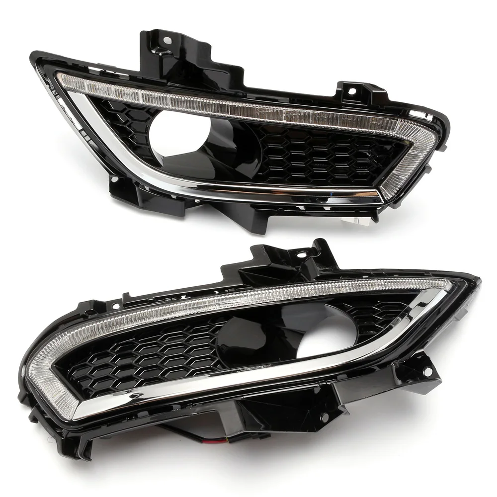 

NOVSIGHT 2X Car LED Daytime Running Light DRL Driving Fog Lamps for JAGUAR MONDEO 2014-2017 D30