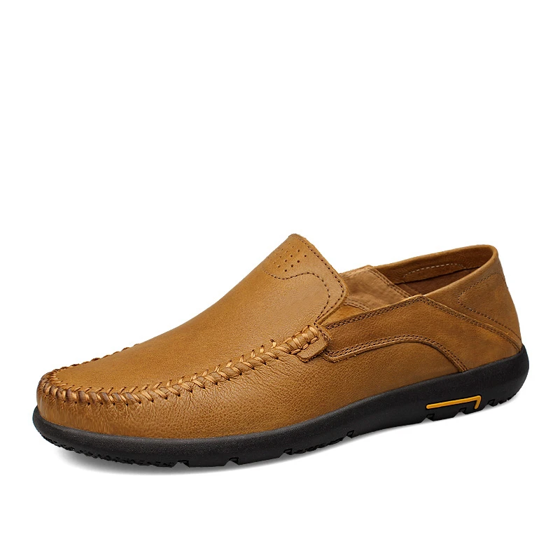 Fashion Italian Shoes Men Leather Mocassins Driver Sapato Masculino