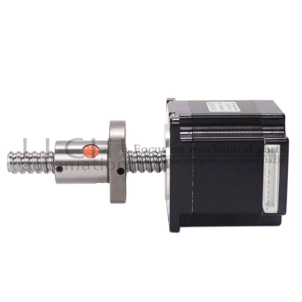 Nema 23 шаговый двигатель 2 фазы 56 мм 126N. См 23hs5628 с sfu1204 sfu1605 sfu1610 шариковый винт для CNC 3D