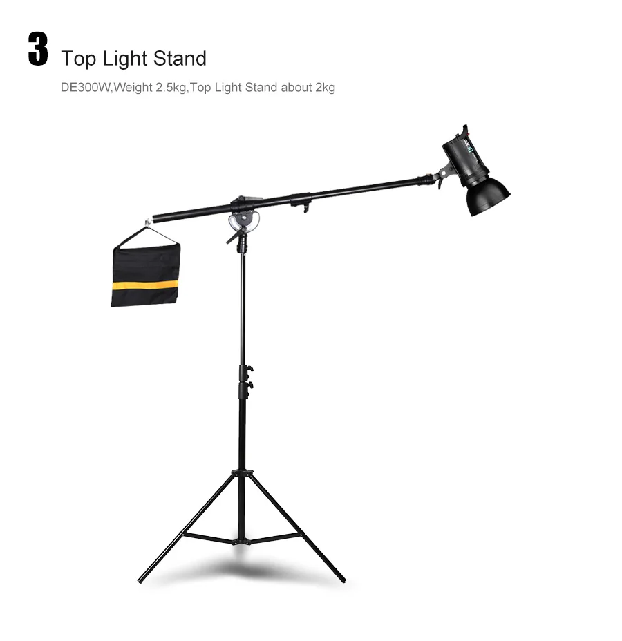 Godox, 280 см, 2,8 м, 9 футов, Профессиональный сверхмощный светильник, подставка для Френеля, вольфрамовый светильник, ТВ-станция, студийный фото-студийный штатив