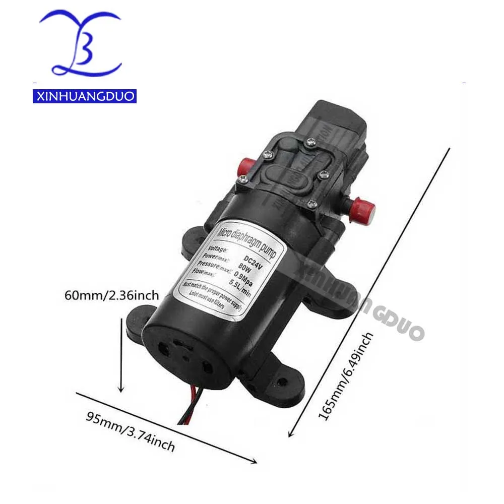 DC 12 V 80 Вт микро мембранный Водяной насос из нержавеющей стали самовсасывающий бустерный насос с автоматическим переключателем 330L/ч Y8