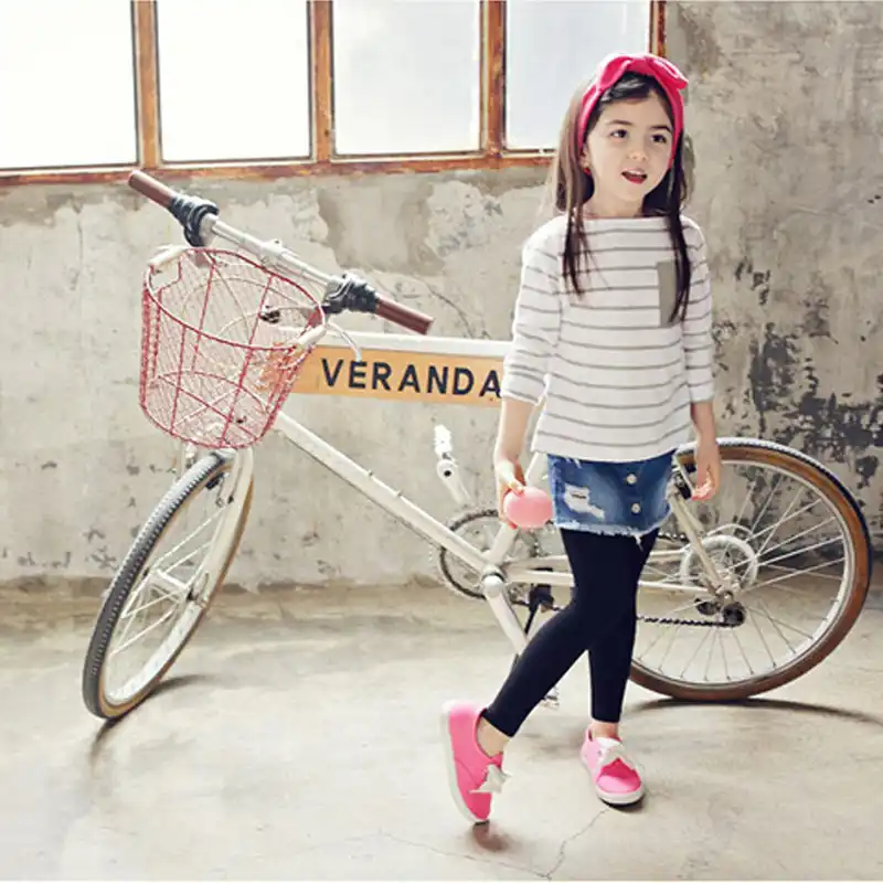 denim skirt and leggings