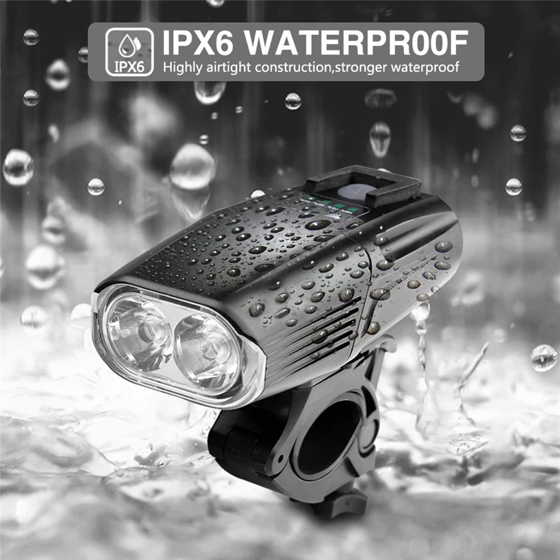 Cyclezone USB Rechargeable Bike Light XML T6 LED Bicycle Front Light MTB Cycling Light  Bicycle Head Lamp Built-in battery A30