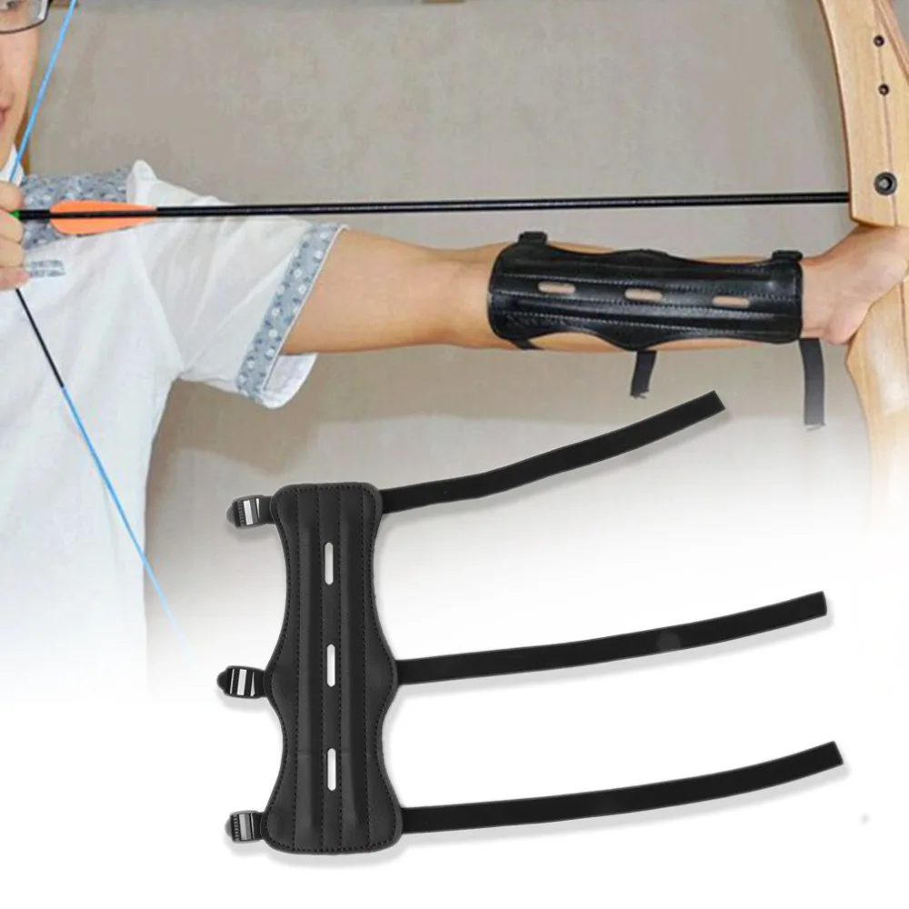 Practical Shooting 3 Strap Shooting Target Archery Arrow Cow Leather