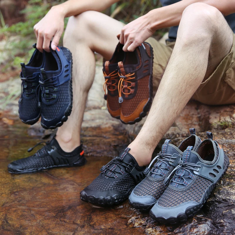 

BOOMING Multifunctional Aqua Shoes Summer Swimming Water Shoes Unisex Lightweight Non-slip Breathable Beach Male Wading Shoes