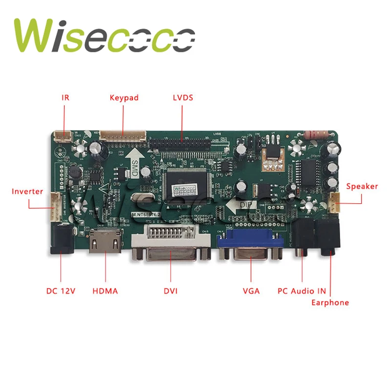 DVI VGA ЖК-плата контроллера с 14,9 дюймов LTA149B780F 1280x390 20pin 2CCFL подсветка ЖК-панели