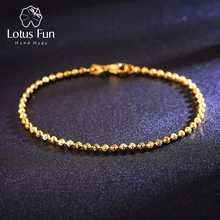 Lotus Fun Настоящее серебро 925 проба ручной работы ювелирные украшения Одежда высшего качества Новые дизайн браслет для женщин колье Acessorios