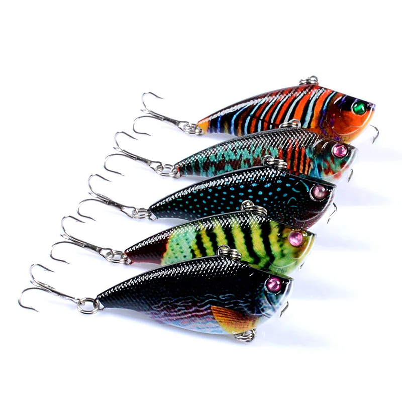 

VIB Bait Painting Bionic Bait 5.5cm / 6.9g Plastic Hard Bait Full Swimming Layer Fishing Bait Fishing Accessories Fishing