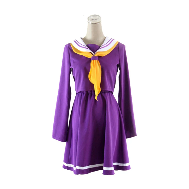 

No Game No Life Cosplay Costumes Shiro Emboitement Heroine Sailor Suit with Socks