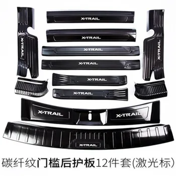 

stainless steel Rear Bumper Car door cover inside and outside door sill plate for Nissan X-Trail X Trail T32 2017 2018 2019