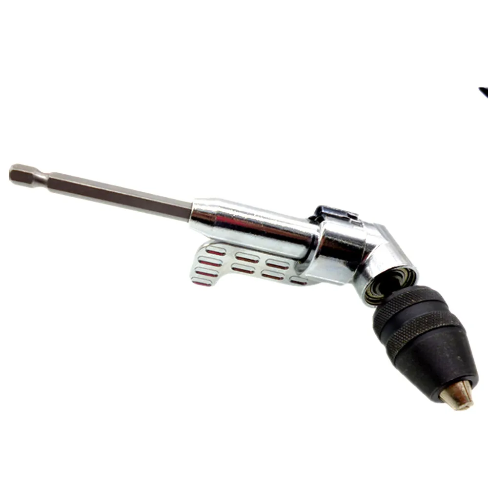 0 8mm Clamp Keyless Drill Chuck Driver Hex Shank Screwdriver Angle