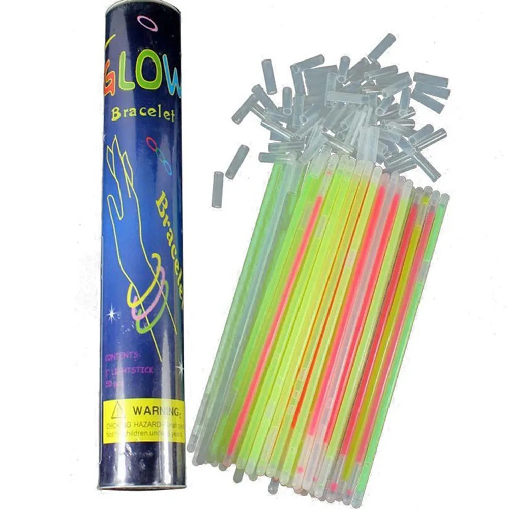 

10pcs/set Funny Glow Fluorescence Light Sticks Bracelets Necklaces Neon for Children luminous LED toys Novelty Night Light