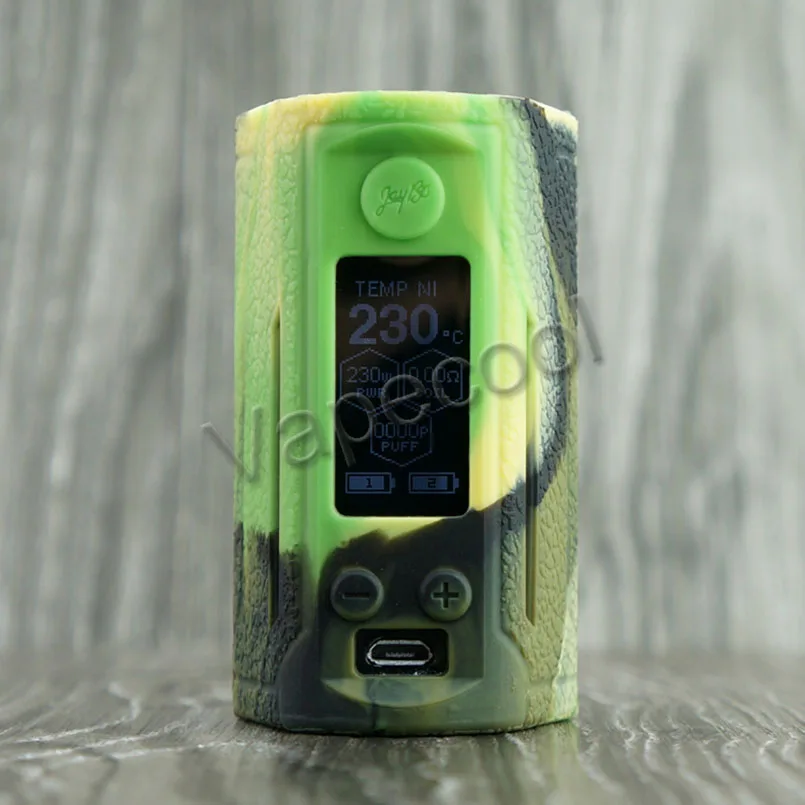 Чехол WISMEC Reuleaux RX GEN3 с двойным покрытием и силиконовым кожаным рукавом, нескользящий чехол для Vape Reuleaux RX GEN3 Dual 230W Box Mod